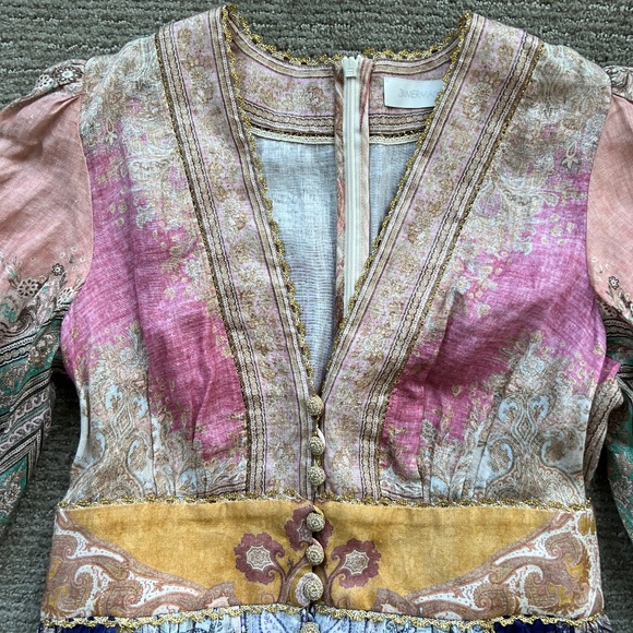 Zimmermann Anneke Midi Dress AU 2 - Picture 6 of 7